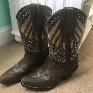 NWT!!! REAL leather cowgirl boots